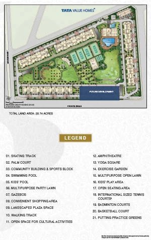 Tata Eureka Park Floor Plan - Master Plan for Tata Eureka Park
