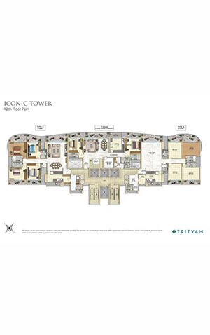 Tata Realty Tritvam Floor Plan - 12th Floor