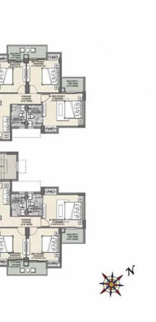 Floor Plan - Tower B 8 for Tata Eureka Park