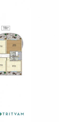 Tata Realty Tritvam Floor Plan - 13th to 25th Odd Floor