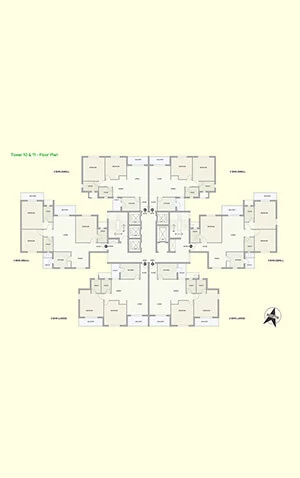Floor Plan of Tata Ariana Tower 10 and 11