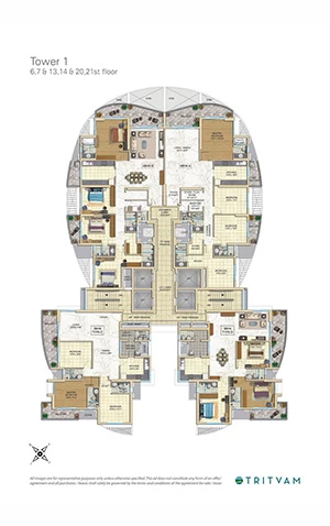 Tata Realty Tritvam Floor Plan - Tower 1