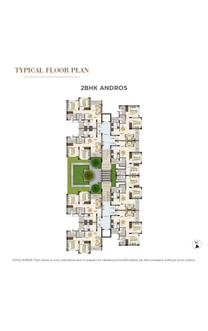 Tata Value Homes Santorini Floor Plan - 2 BHK ANDROS
