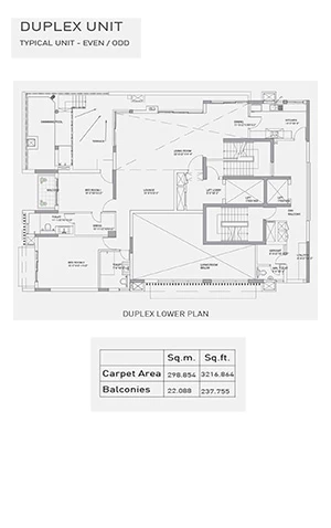 Tata Duplex Unit Lower Plan