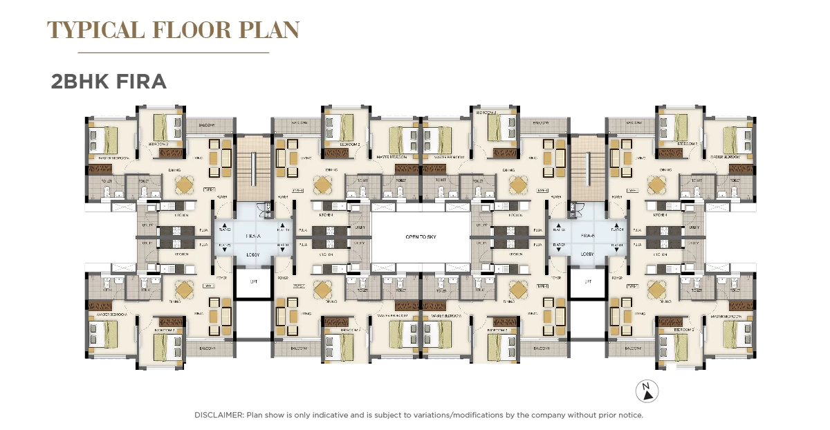 Tata Value Homes Santorini Floor Plan -2 BHK FIRA