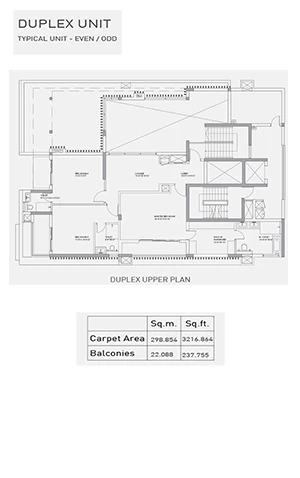 Tata Duplex Unit Upper Plan