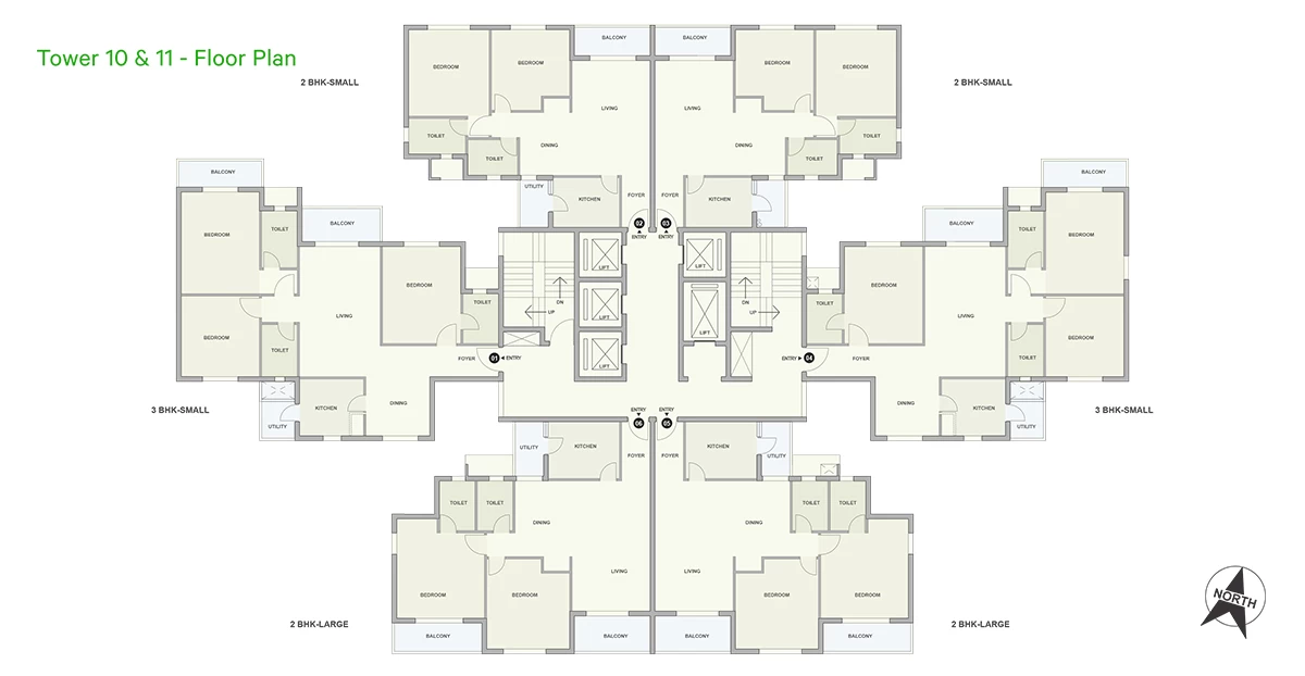 Floor Plan of Tata Ariana Tower 10 and 11